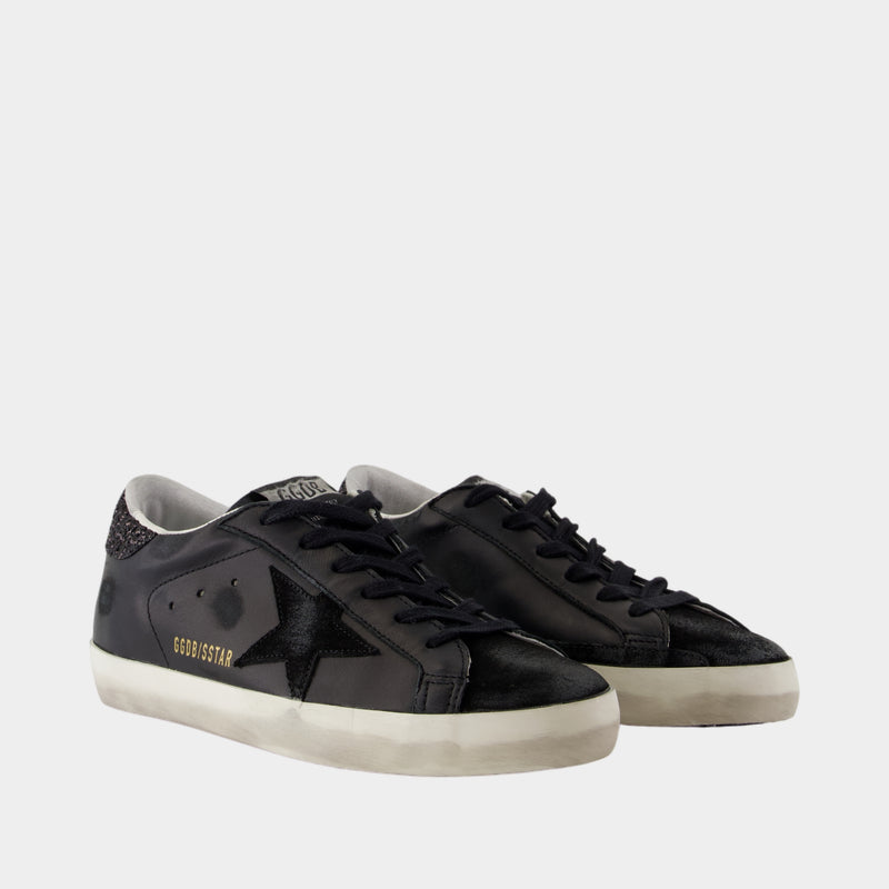 Sneakers Super Star - Golden Goose Deluxe Brand - Cuir - Noir