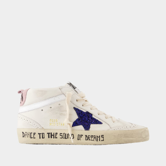 Sneakers Mid Star - Golden Goose Deluxe Brand - Cuir - Blanc
