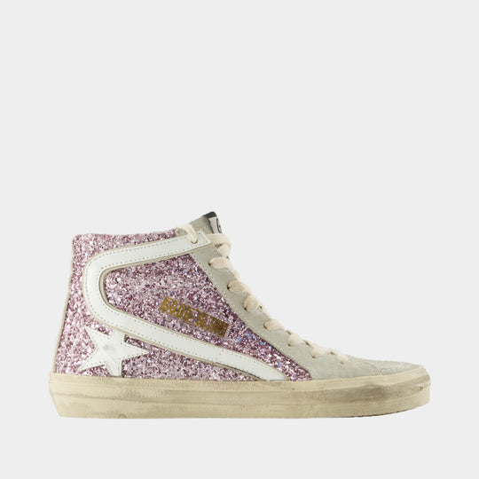 Sneakers Slide - Golden Goose Deluxe Brand - Cuir - Violet