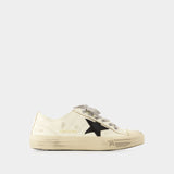 Sneakers V-Star 2 - Golden Goose Deluxe Brand - Cuir - Blanc/Noir