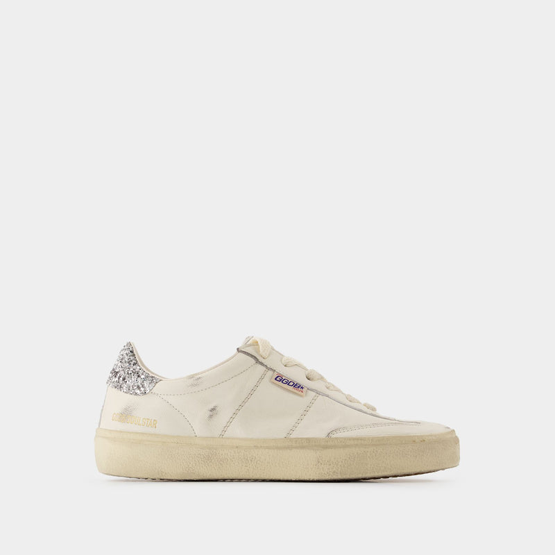 Sneakers Soul Star - Golden Goose Deluxe Brand - Cuir - Blanc/Argenté