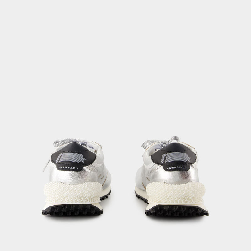 Sneakers Running Marathon - Golden Goose Deluxe Brand - Cuir - Argenté