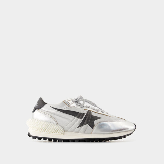 Sneakers Running Marathon - Golden Goose Deluxe Brand - Cuir - Argenté