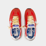 Sneakers Running Marathon - Golden Goose Deluxe Brand - Cuir - Rouge