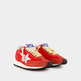 Sneakers Running Marathon - Golden Goose Deluxe Brand - Cuir - Rouge