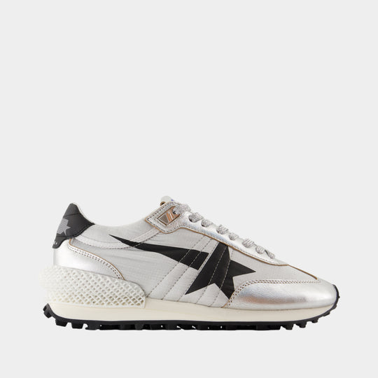 Sneakers Running Marathon - Golden Goose Deluxe Brand - Cuir - Argenté
