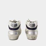 Sneakers Mid Star - Golden Goose Deluxe Brand - Cuir - Blanc