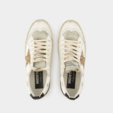 Sneakers Mid Star - Golden Goose Deluxe Brand - Cuir - Blanc