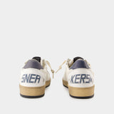 Sneakers Ballstar - Golden Goose Deluxe Brand - Cuir - Blanc/Bleu