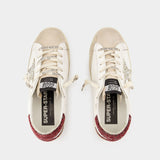 Sneakers Super Star - Golden Goose Deluxe Brand - Cuir - Blanc/Bordeaux