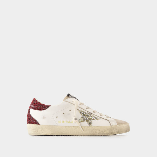 Sneakers Super Star - Golden Goose Deluxe Brand - Cuir - Blanc/Bordeaux