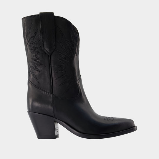 Bottines 70 Wish Star Low - Golden Goose Deluxe Brand - Cuir - Noir