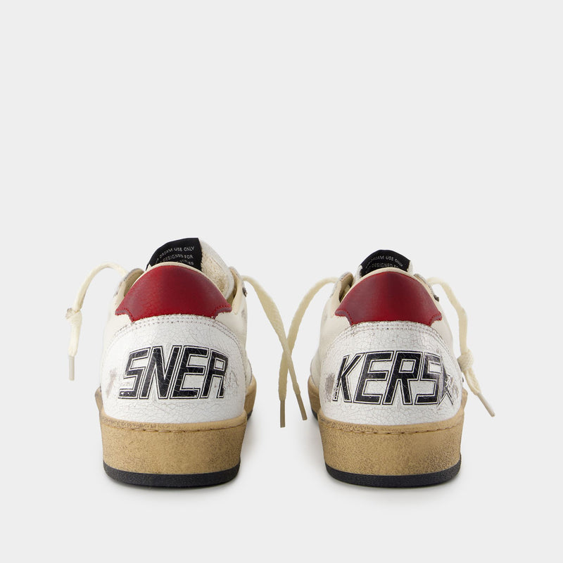 Sneakers Ball Star - Golden Goose Deluxe Brand - Cuir - Blanc