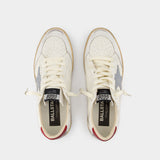 Sneakers Ball Star - Golden Goose Deluxe Brand - Cuir - Blanc