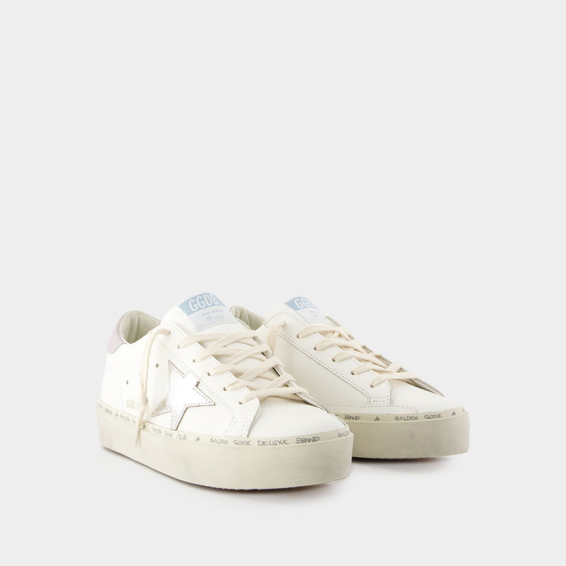 Sneakers Hi Star - Golden Goose Deluxe Brand - Cuir - Blanc