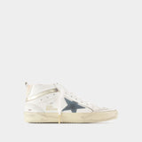 Sneakers Mid Star - Golden Goose Deluxe Brand - Cuir - Blanc