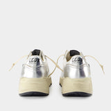 Sneakers Running - Golden Goose Deluxe Brand - Cuir - Argenté