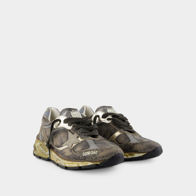 Sneakers Running Dad - Golden Goose Deluxe Brand - Cuir - Noir