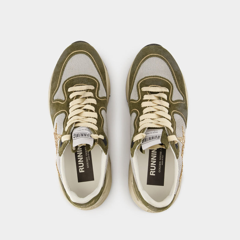 Sneakers Running - Golden Goose Deluxe Brand - Cuir - Kaki