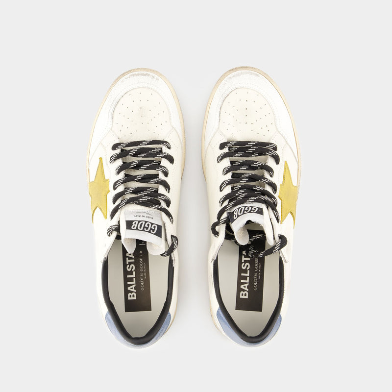 Sneakers Ball Star - Golden Goose Deluxe Brand - Cuir - Blanc