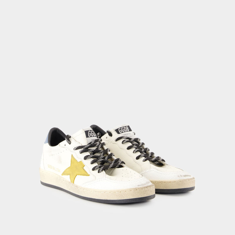 Sneakers Ball Star - Golden Goose Deluxe Brand - Cuir - Blanc