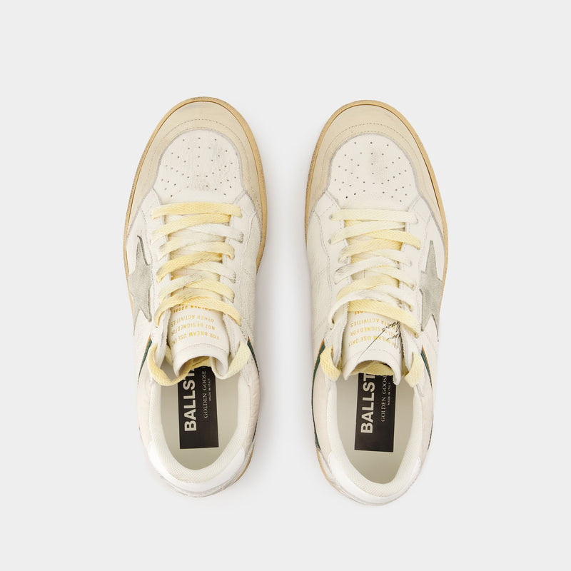 Sneakers Ballstar - Golden Goose Deluxe Brand - Cuir - Blanc