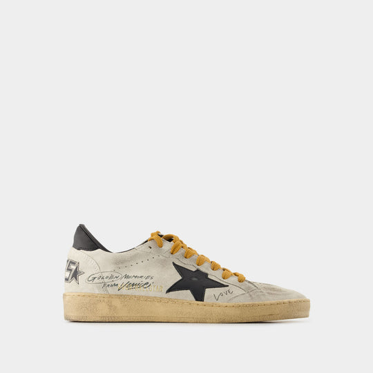 Sneakers Ballstar - Golden Goose Deluxe Brand - Cuir - Gris