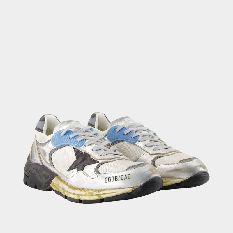 Sneakers Running Dad - Golden Goose Deluxe Brand - Cuir - Argenté