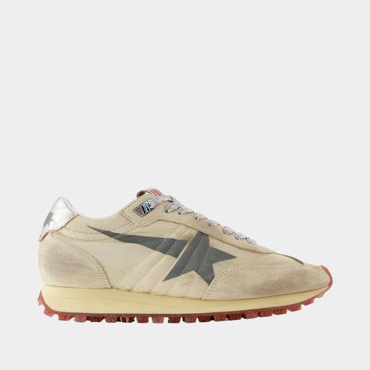 Sneakers Running Marathon - Golden Goose Deluxe Brand - Cuir - Beige