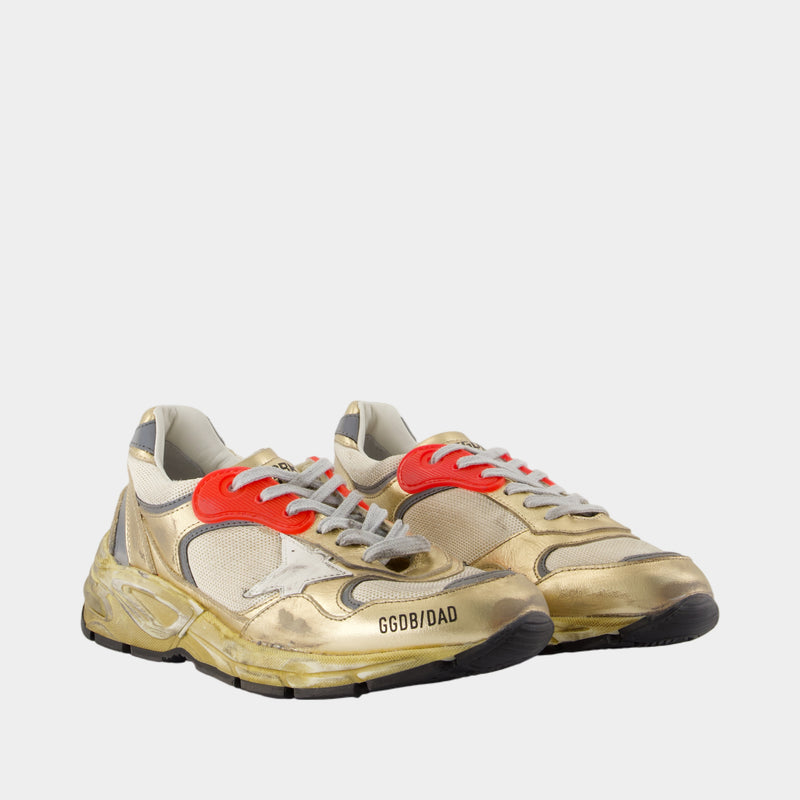 Sneakers Running Dad - Golden Goose Deluxe Brand - Cuir - Doré