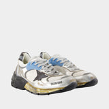 Sneakers Running Dad - Golden Goose Deluxe Brand - Cuir - Argenté