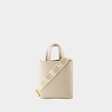 Cabas Museo Mini - Marni - Cuir - Beige