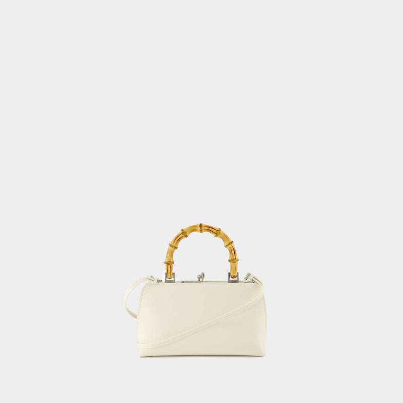 Sac À Main Goji Mini Bamboo - Jil Sander - Cuir - Eggshell