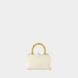 Sac À Main Goji Mini Bamboo - Jil Sander - Cuir - Eggshell