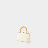 Sac À Main Goji Mini Bamboo - Jil Sander - Cuir - Eggshell