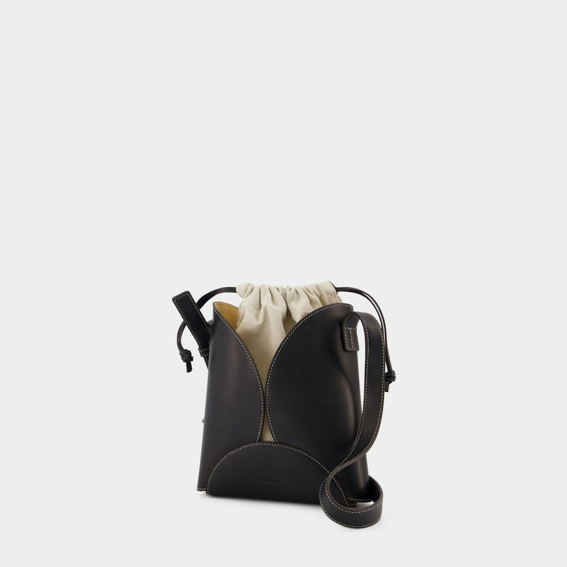 Sac À Bandoulière Ellipse - Jil Sander - Cuir - Noir