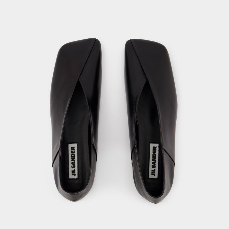 Ballerines - Jil Sander - Cuir - Noir