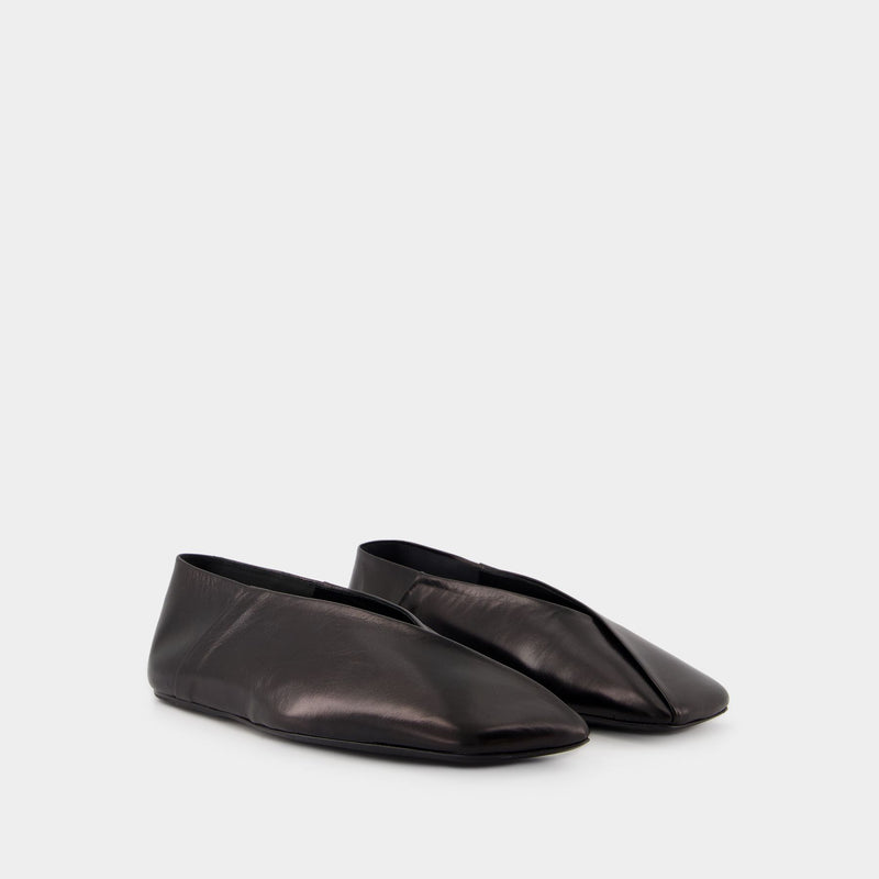 Ballerines - Jil Sander - Cuir - Noir