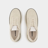 Sneakers Low - Jil Sander - Cuir - Porcelaine