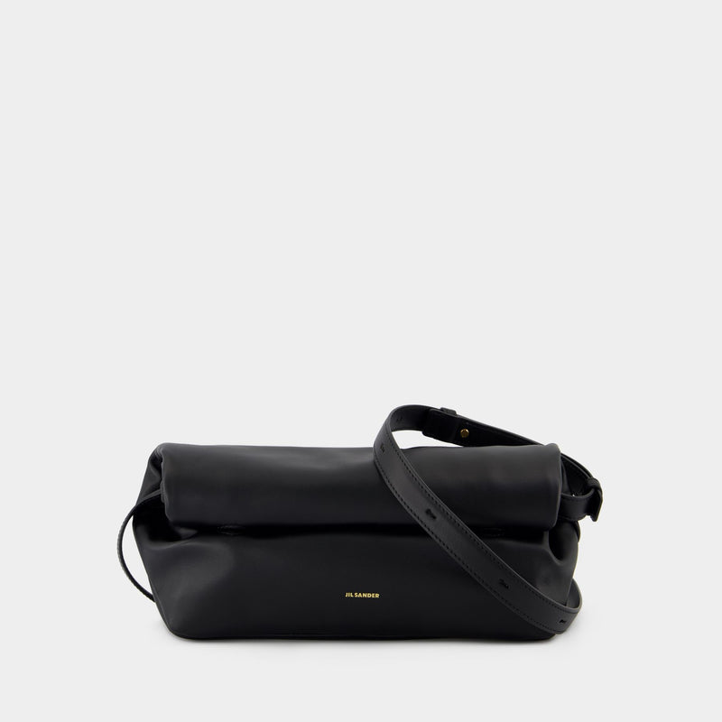 Sac À Bandoulière Rollup Small - Jil Sander - Cuir - Noir