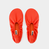 Ballerines - Jil Sander - Cuir - Rouge