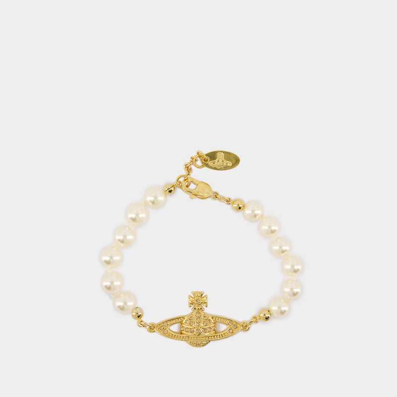 Bracelet Mini Bas Relief - Vivienne Westwood - Métal - Doré