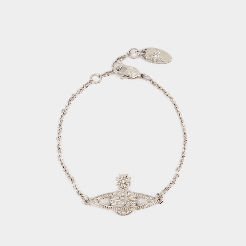 Bracelet Mini Bas Relief - Vivienne Westwood - Métal - Gris