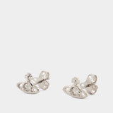 Boucles D'oreilles Nano Solitaire - Vivienne Westwood - Métal - Gris