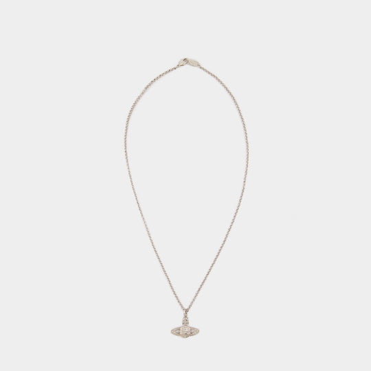 Collier Man. Mini Bas Relief Orb - Vivienne Westwood - Métal - Gris