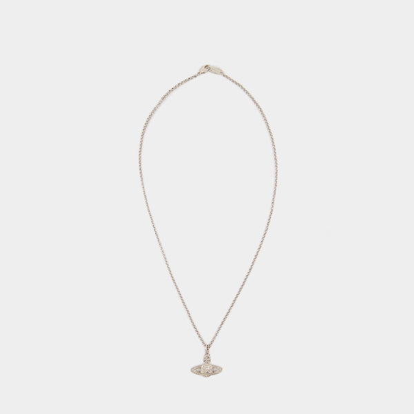 Collier Man. Mini Bas Relief Orb - Vivienne Westwood - Métal - Gris