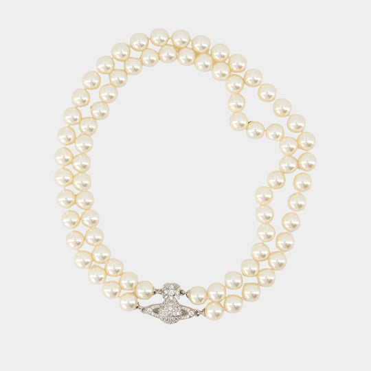 Collier Graziella Pearl - Vivienne Westwood - Métal - Ivoire