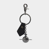 Porte-Clé Saffiano 3d Orb - Vivienne Westwood - Métal - Noir