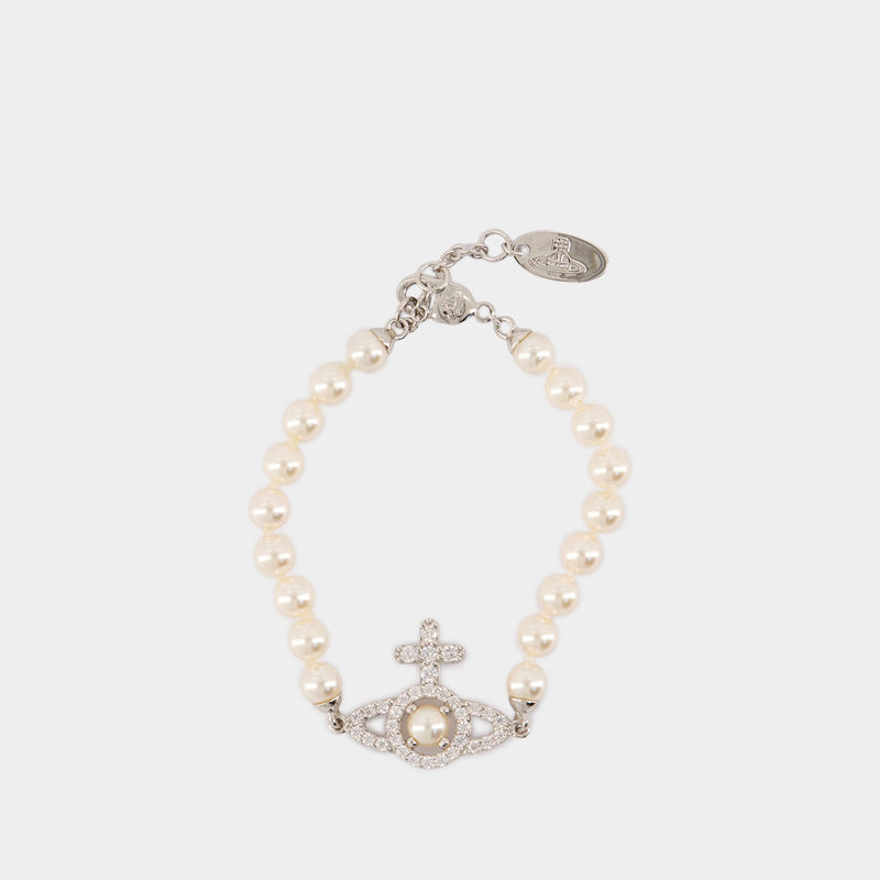 Bracelet Olympia Pearl - Vivienne Westwood - Métal - Blanc