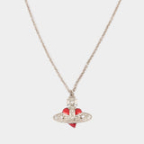 Collier New Diamante Heart - Vivienne Westwood - Métal - Gris